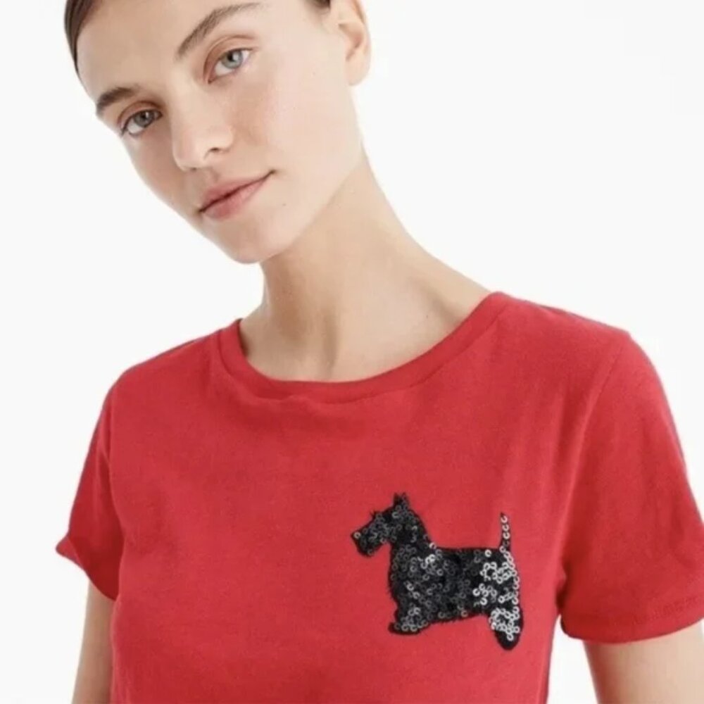 J. Crew Scottie Dog Tee